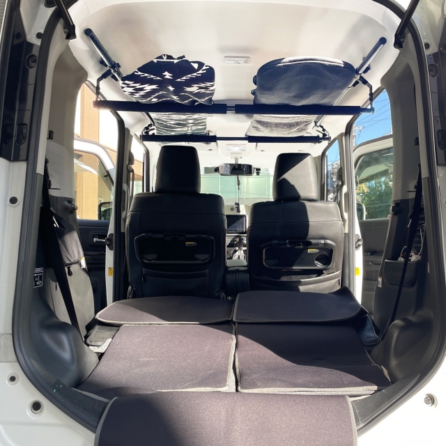 スズキ スペーシア マツダ フレアワゴン クランクサイドバー＆スライドバー2本セット