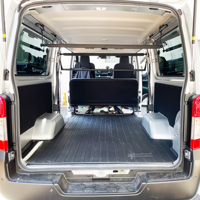 NV350 キャラバン DX サイドバー(ショート)&スライドバー2本セット 車内キャリア