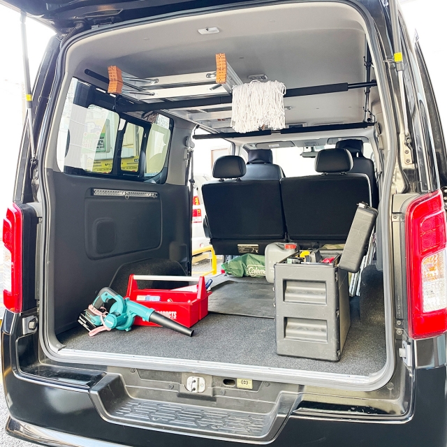 NV350 キャラバン GX サイドバー&スライドバー2本セット 車内キャリア