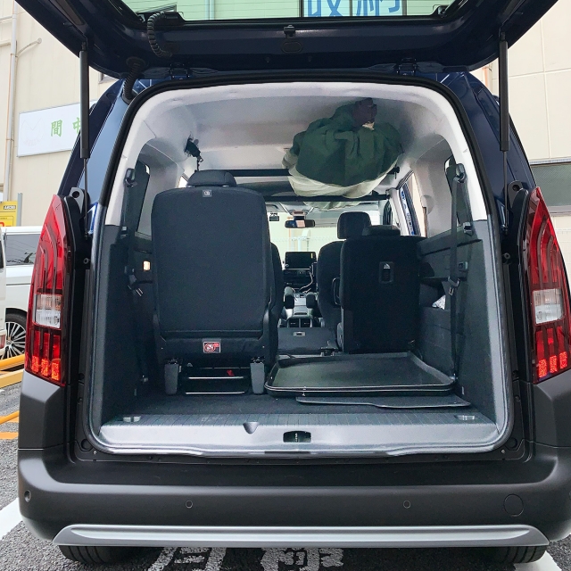 プジョー リフター車内キャリア
